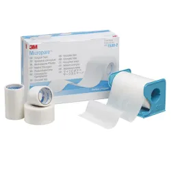 Micropore Pleisters 3M/Solventum wit, zonder dispenser | 1,25 cm x 9,1 m